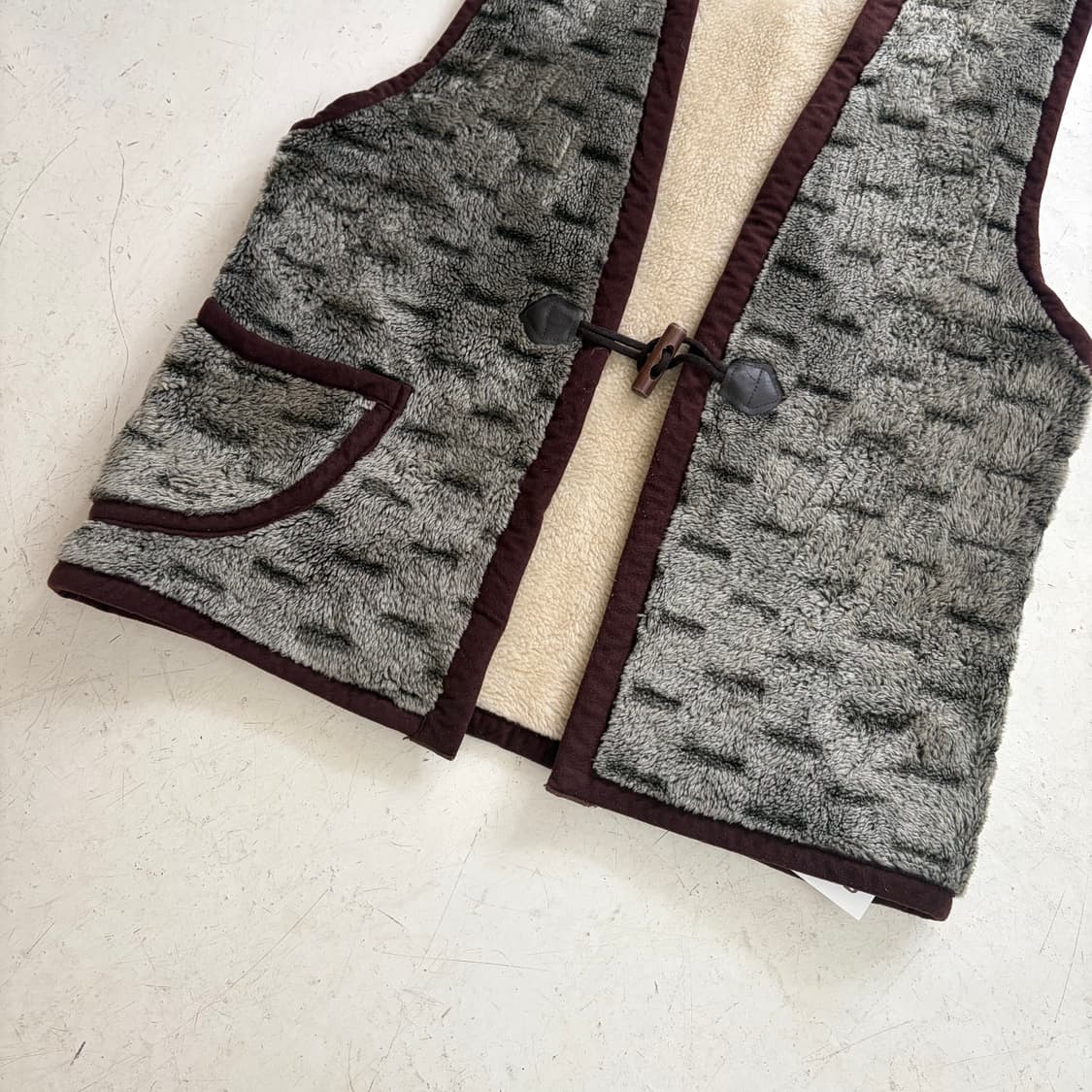 90s HOME WEAR 빈티지 베스트 L 상품이미지3