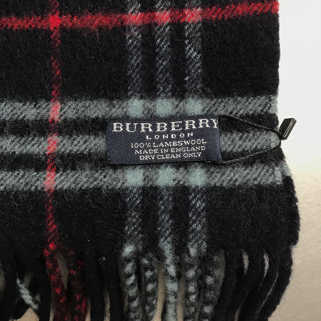 버버리 정품 램스울 머플러 네이비 상품이미지4