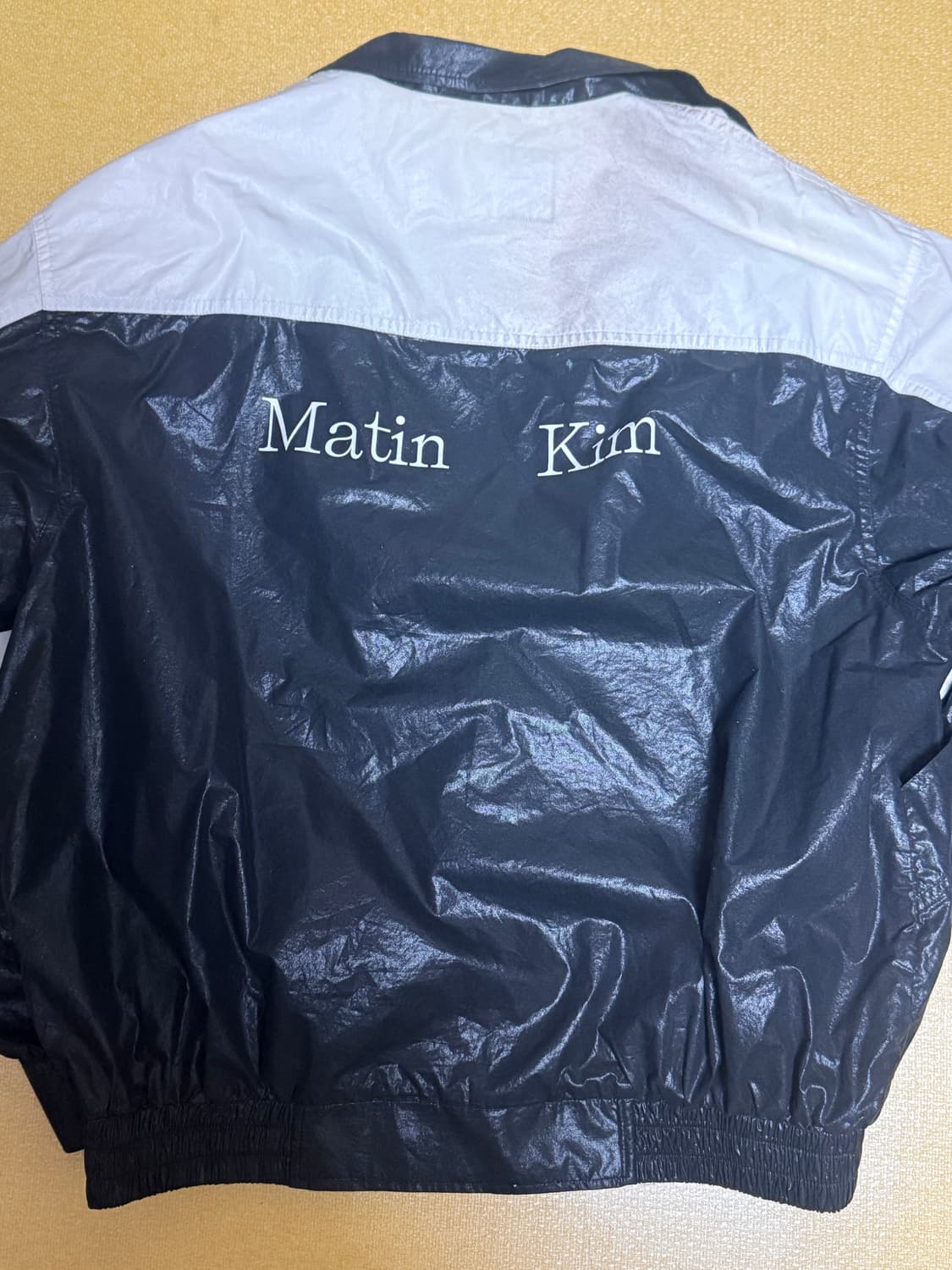 마뗑킴 빅로고 코팅 블루종투웨이지퍼자켓 상품이미지2