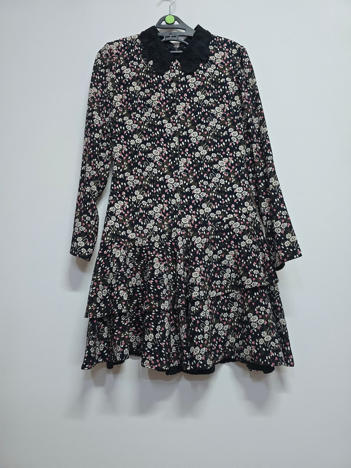 질스튜어트 플라워 패턴 레이스 카라 원피스 상품이미지1