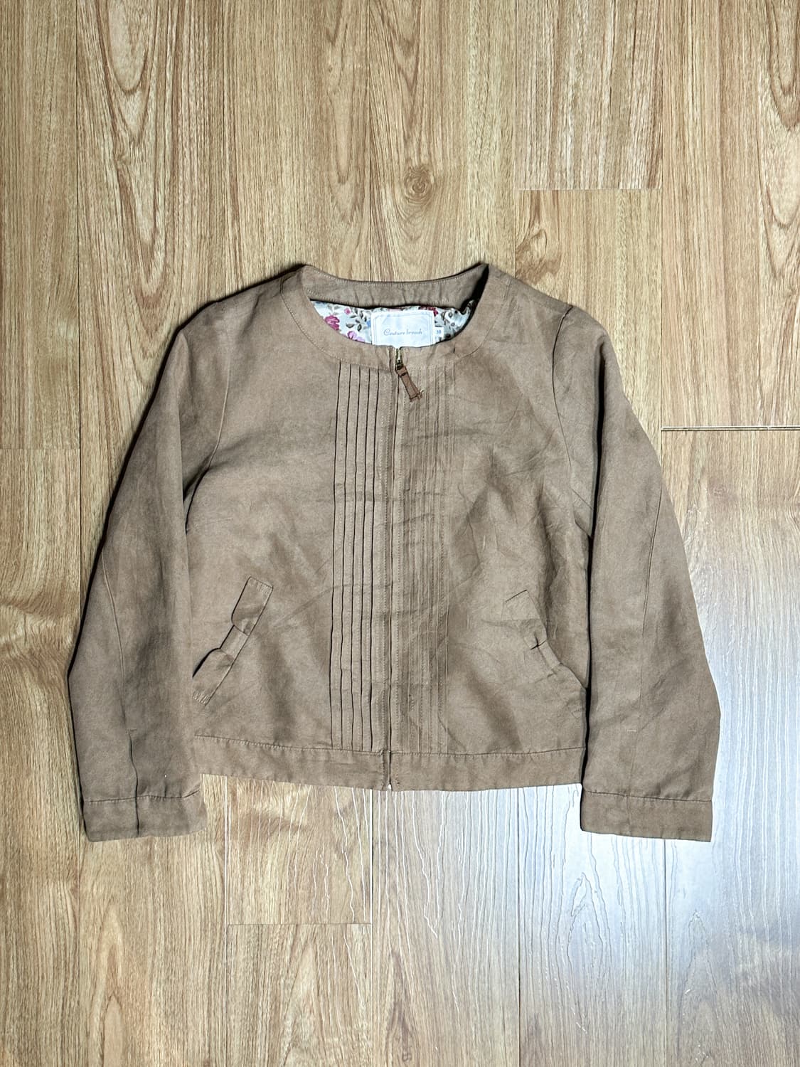 빈티지 브라운 라떼 리본 자켓 히메갸루 로걀 헤이세이 리즈리사깔 히메카지 상품이미지1