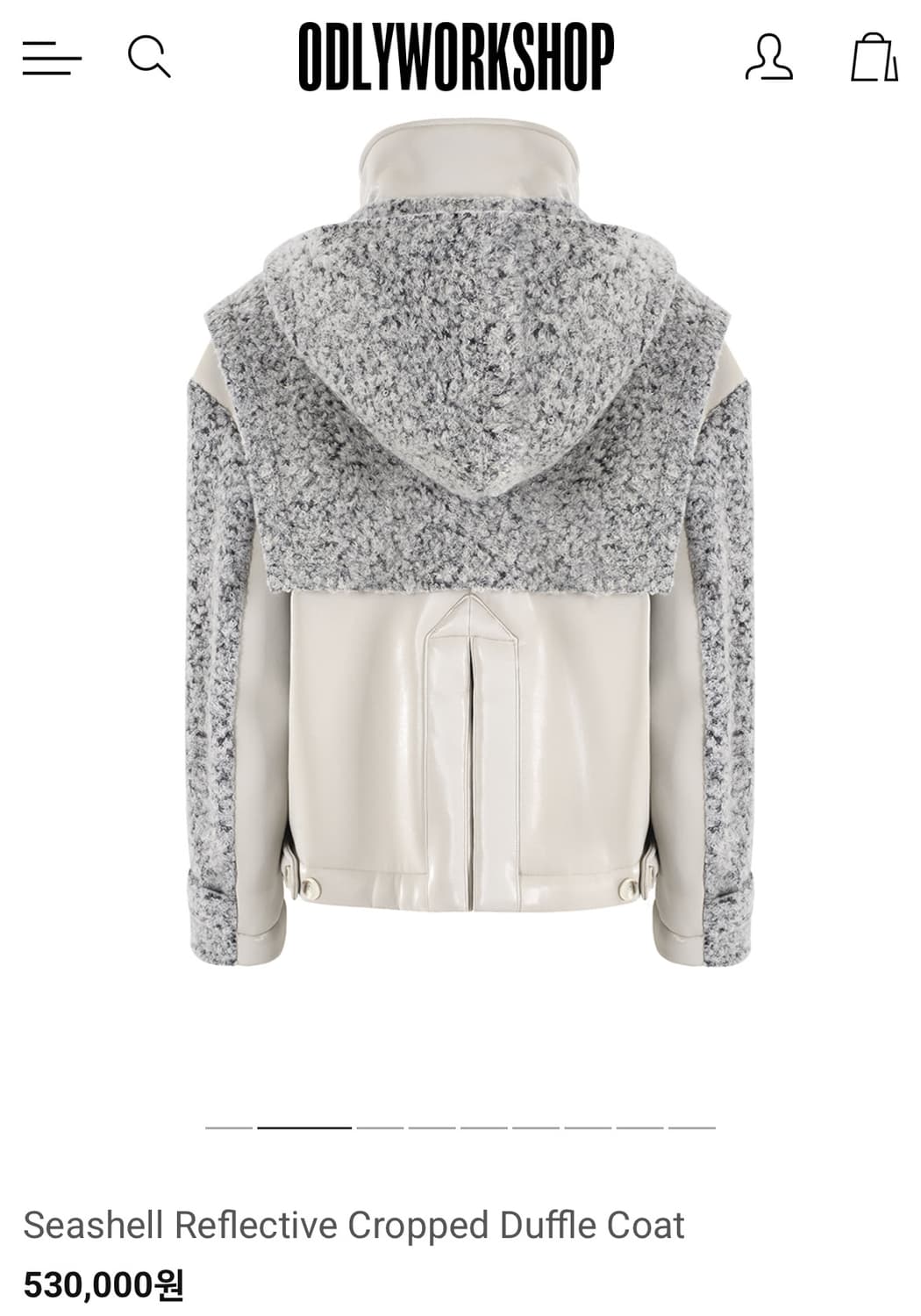 Odlyworkshop Cropped Coat 더플 코트 퍼자켓 상품이미지2