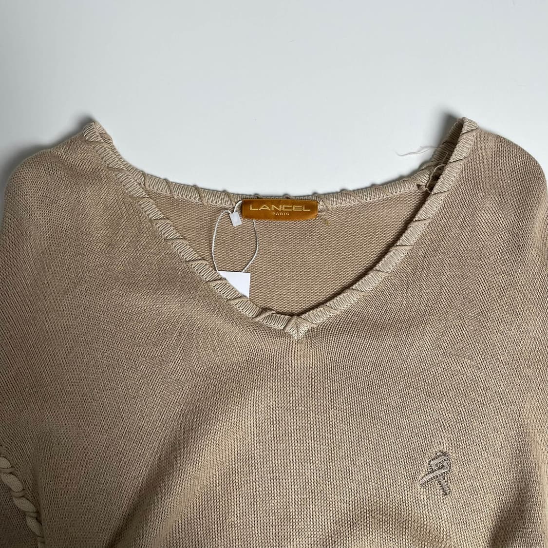 Lancel 린넨 코튼 블렌드 스티치 니트 상품이미지7