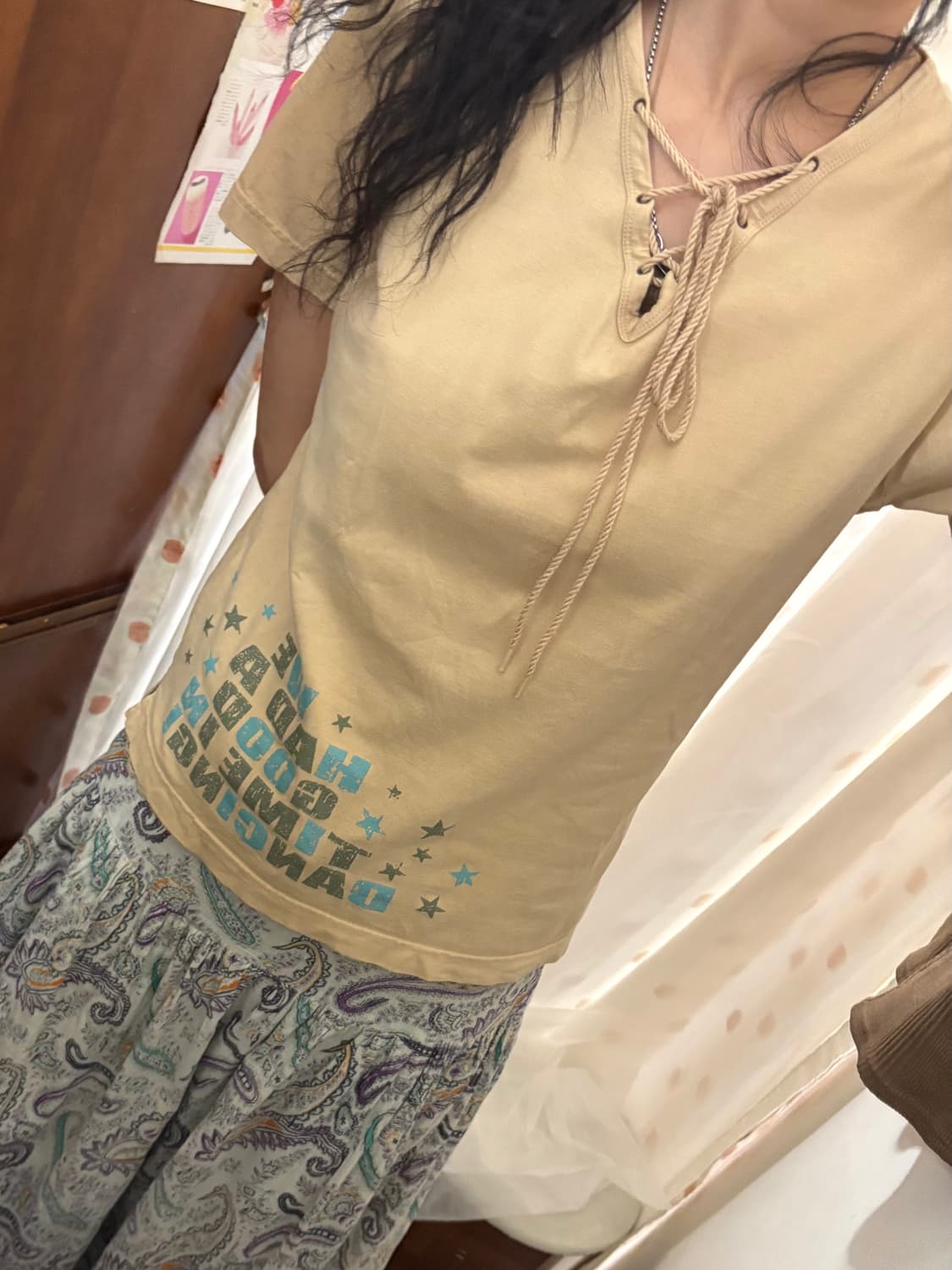 jpn vintage Strap Detail Graphic Tee 상품이미지3