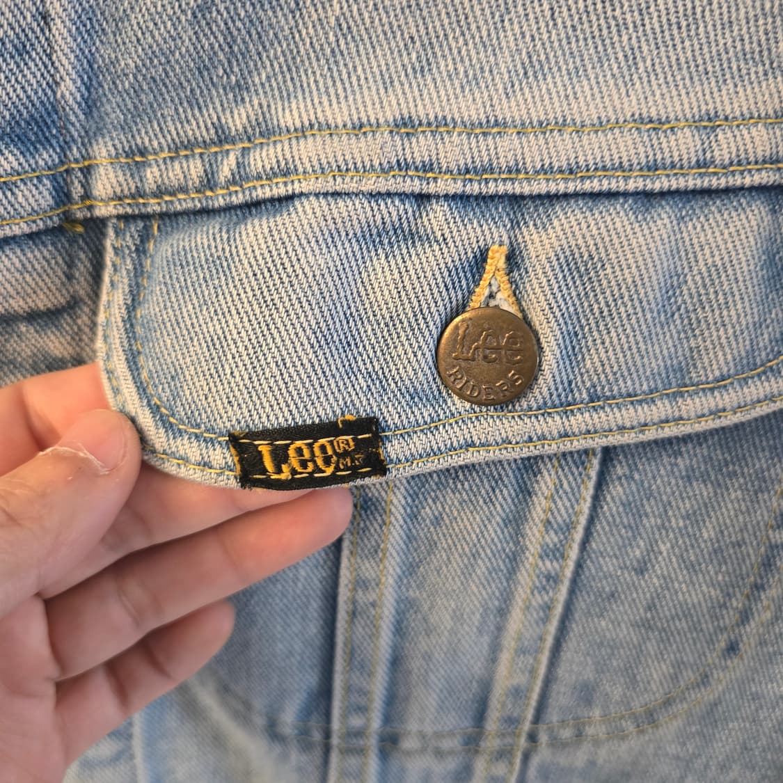 빈티지 Lee 라이더스 USA 데님 자켓 크롭핏 상품이미지5