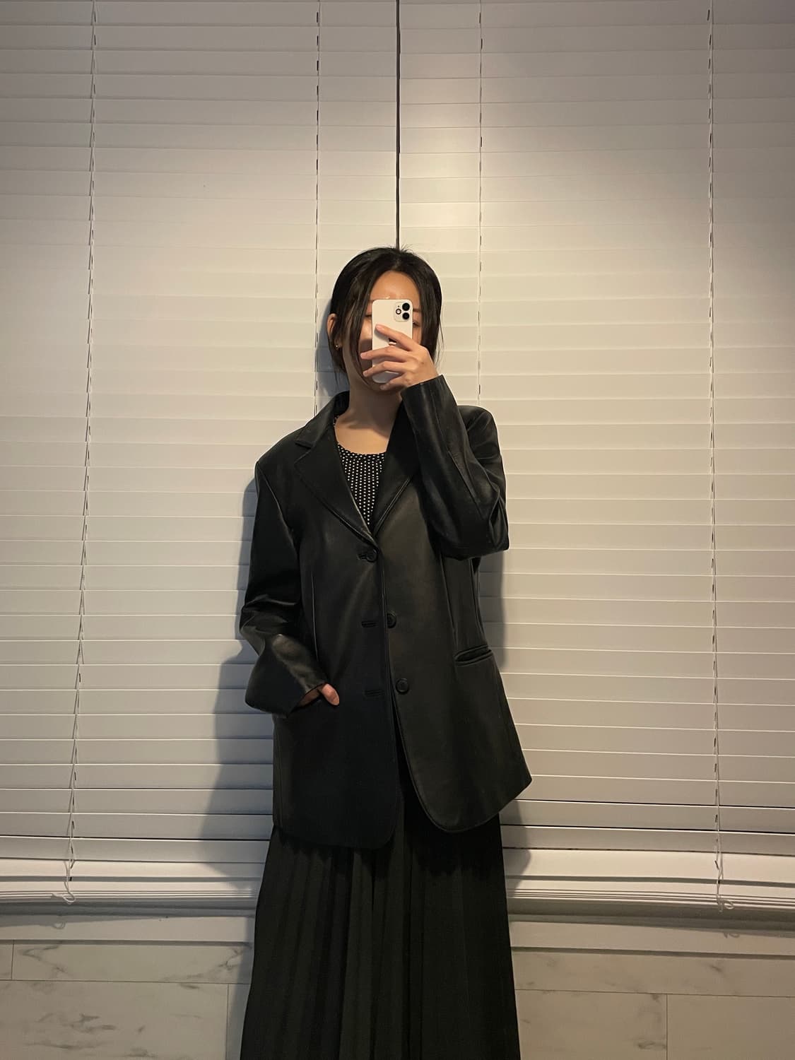 램스킨 테일러드 블레이저 상품이미지1