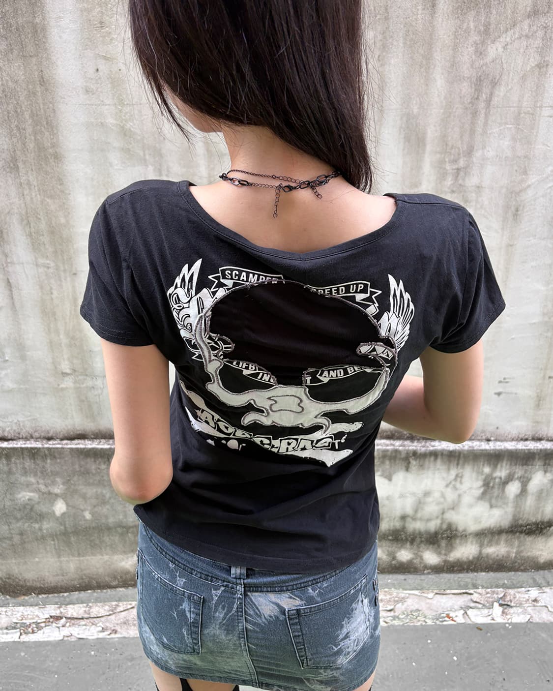 Y2K Rock Skull Graphic Tee 상품이미지4