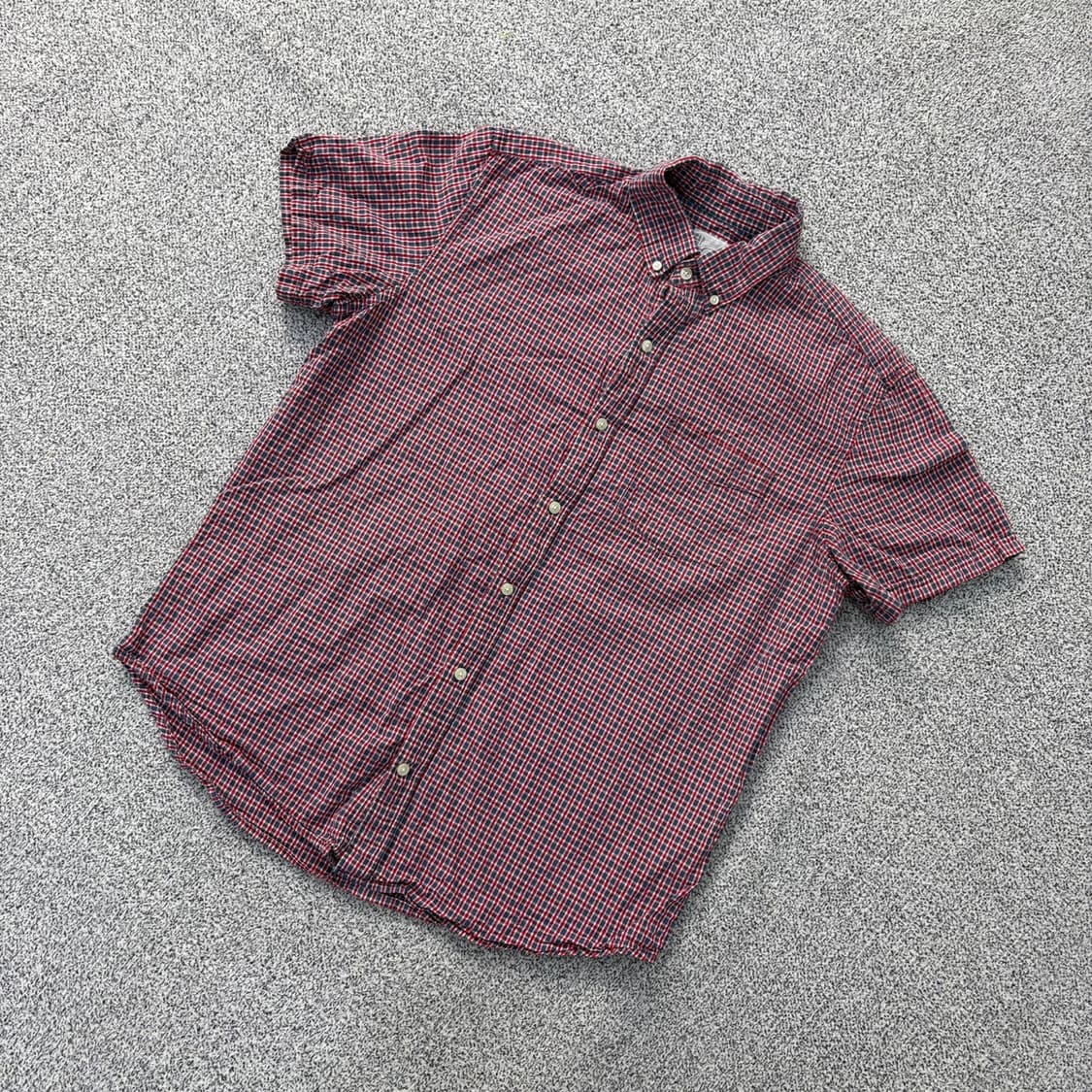 L 갭 남성 체크 반팔 셔츠 남방 0416J 상품이미지1