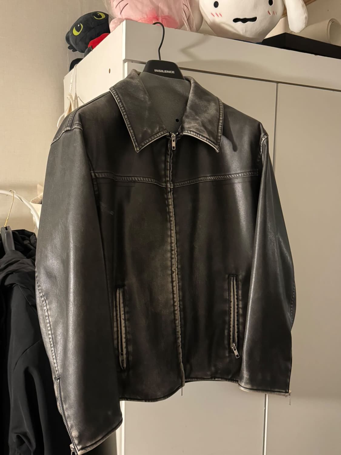 Insilence leather jacket men 상품이미지1