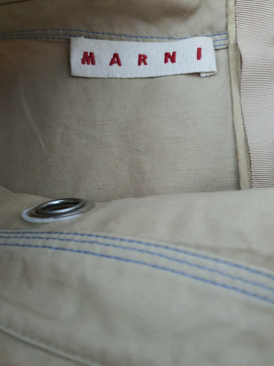 마르니 MARNI 카멜 아일렛 포켓 탑 사이즈 40 상품이미지9