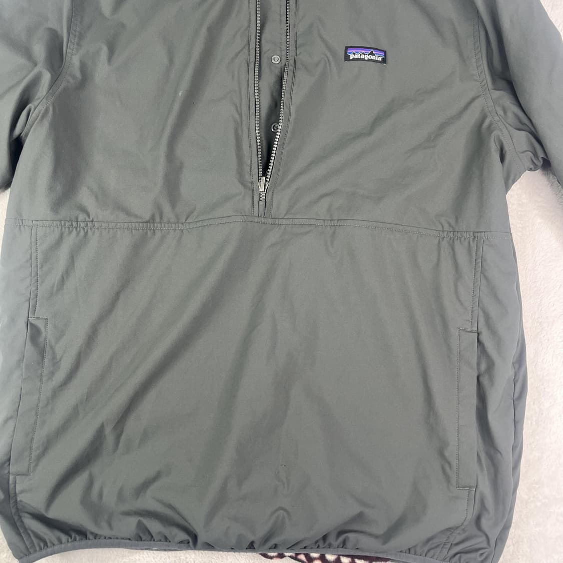 10s 파타고니아 리버서블 신칠라 스냅T 버건디 패턴 상품이미지5