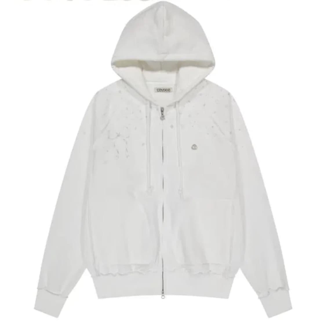 코이세이오 트윙클 후드집업 오프화이트 상품이미지1