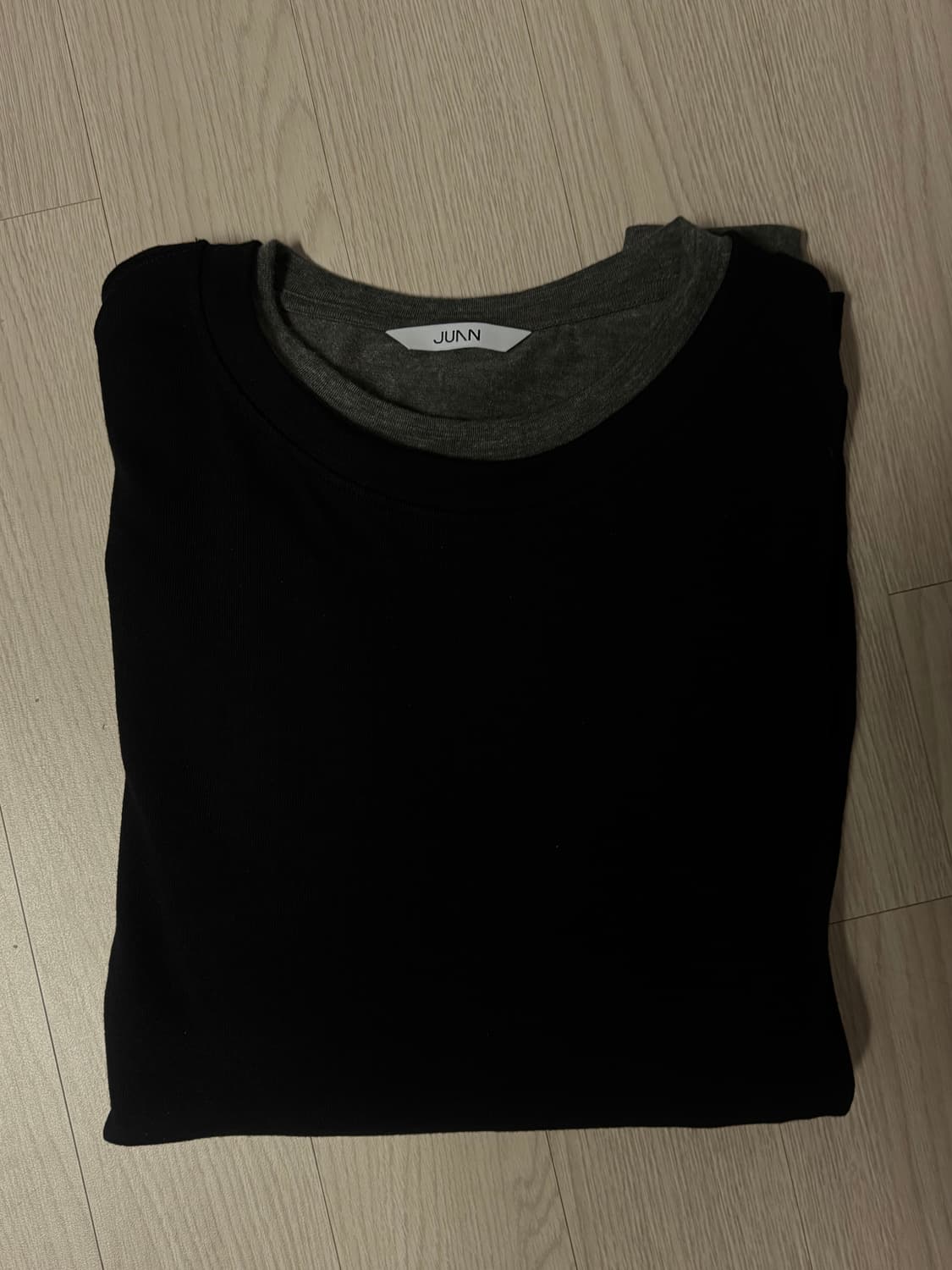 주앙옴므 레이어드 롱슬리브 블랙L 상품이미지3