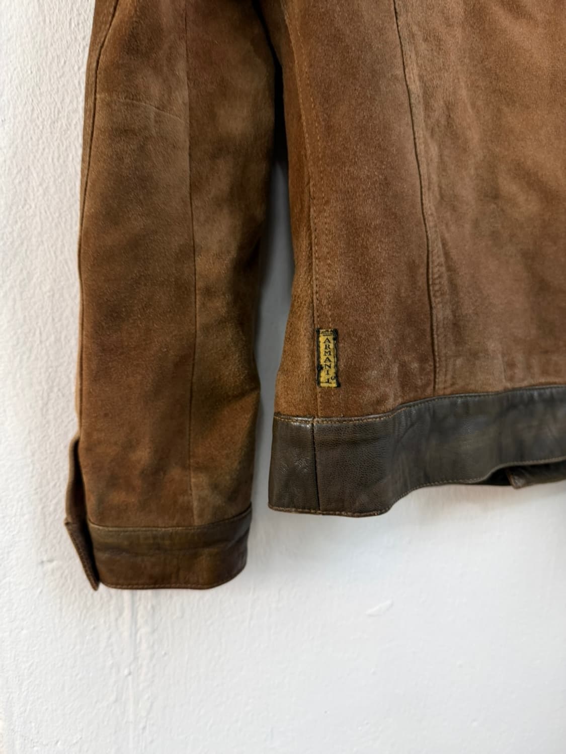 00s 아르마니 진스 스웨이드 레더 트러커 자켓  상품이미지5