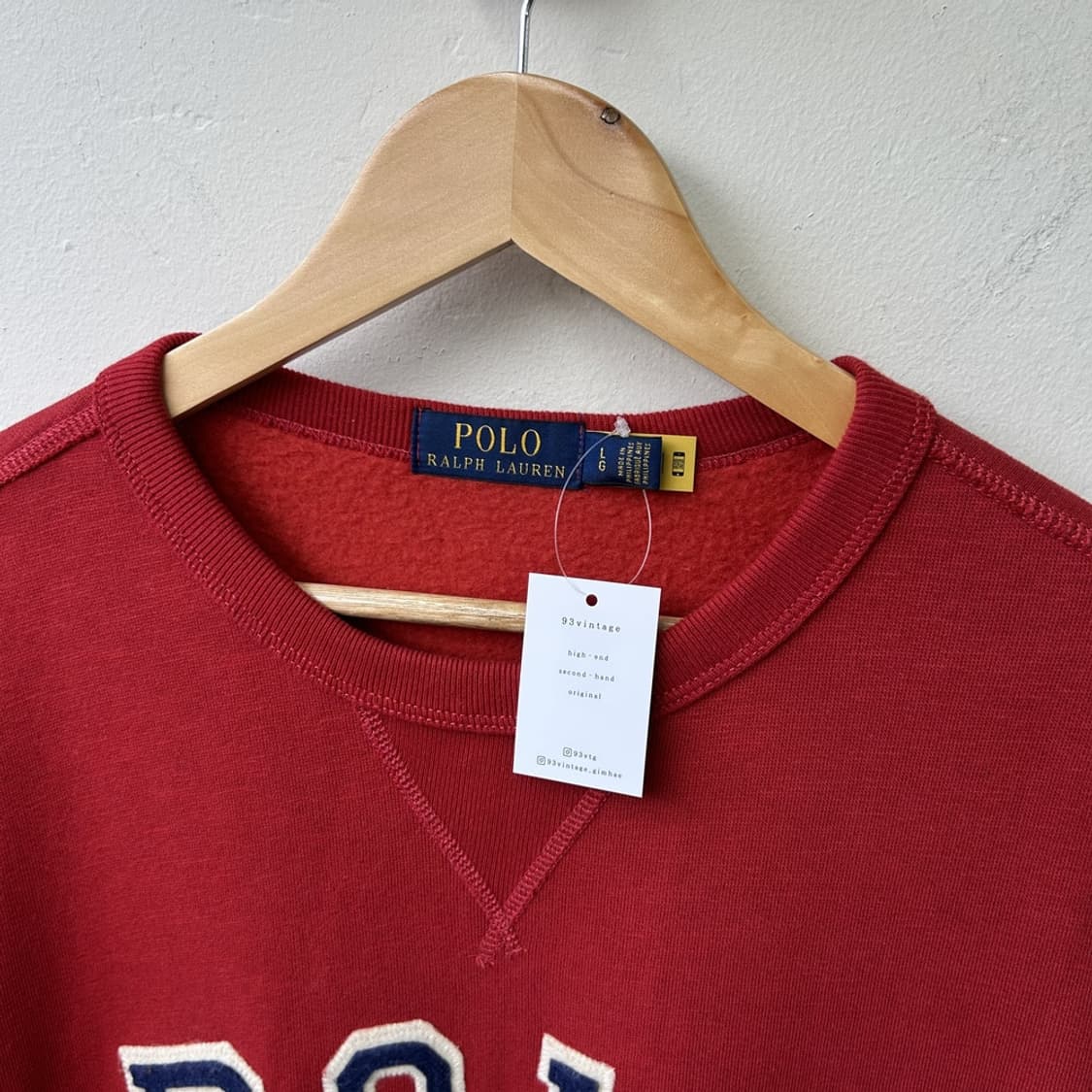 15370 - 폴로 랄프로렌 레드 빅로고 맨투맨 상품이미지3