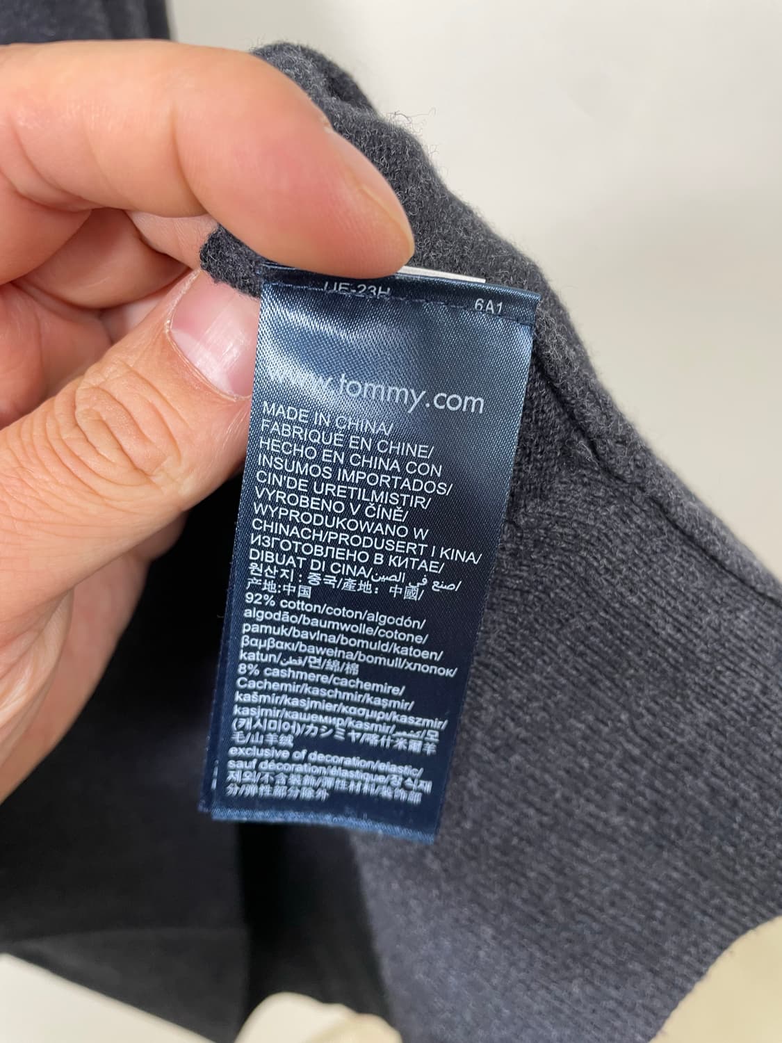 타미Tommy 피마코튼 캐시미어 니트 XXL - K7  상품이미지5