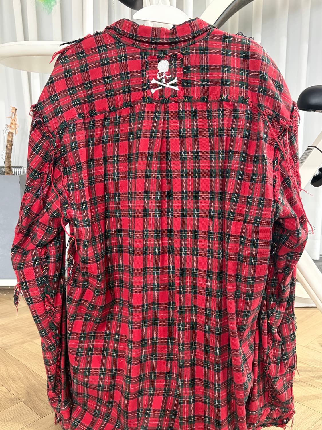 마스터 마인드 월드 레드 체크 셔츠 상품이미지3