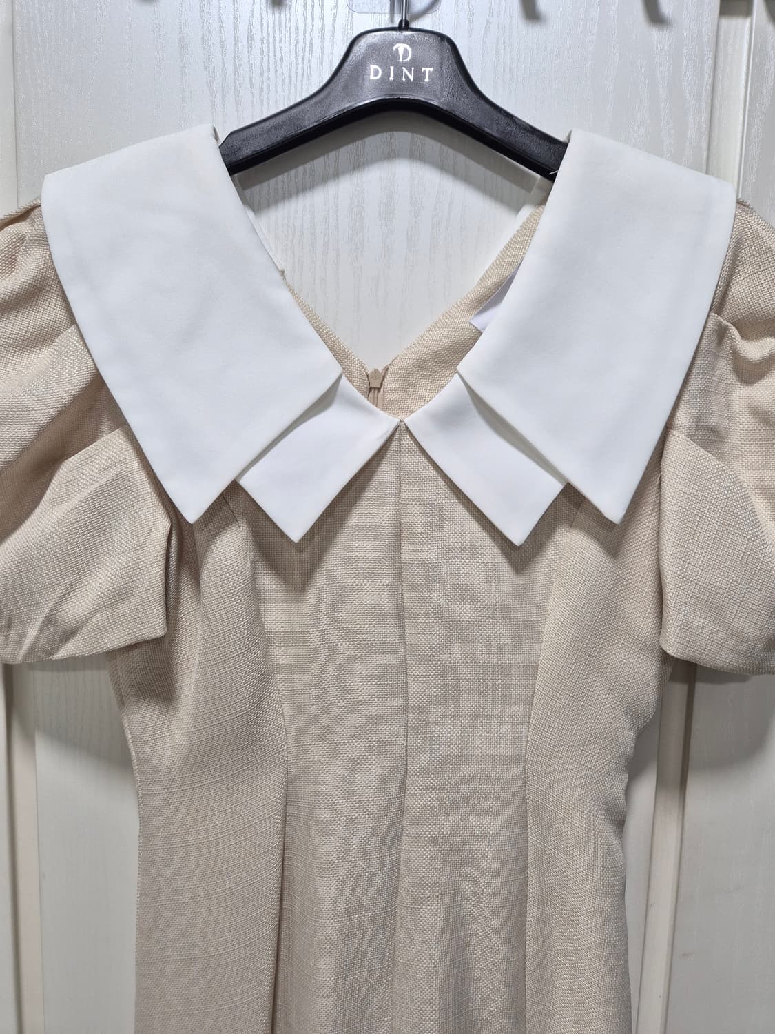 (세일)(새상품)DINT 칼라 배색 반팔 원피스 상품이미지3