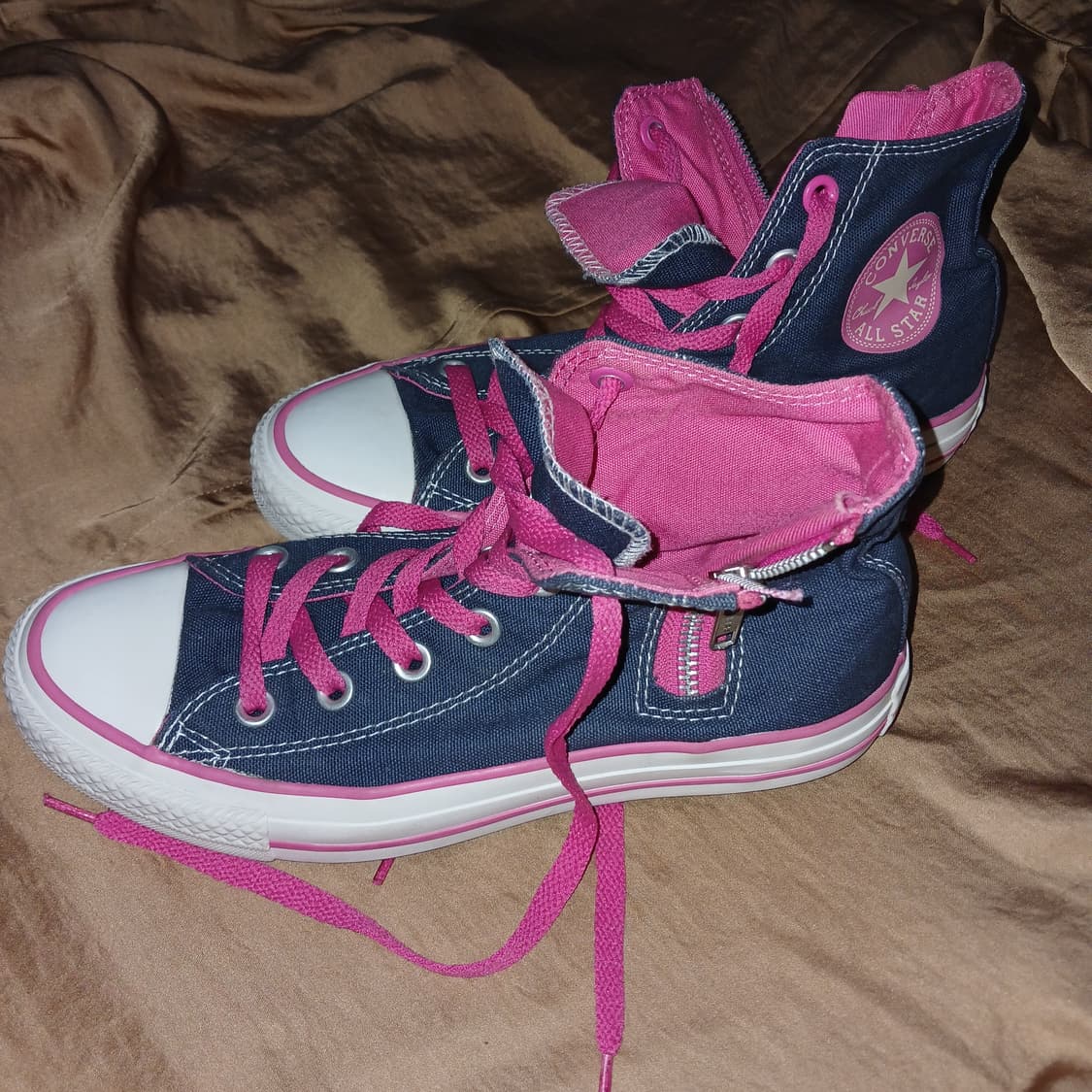 컨버스 하이 지퍼 핑크 [새것] 상품이미지4