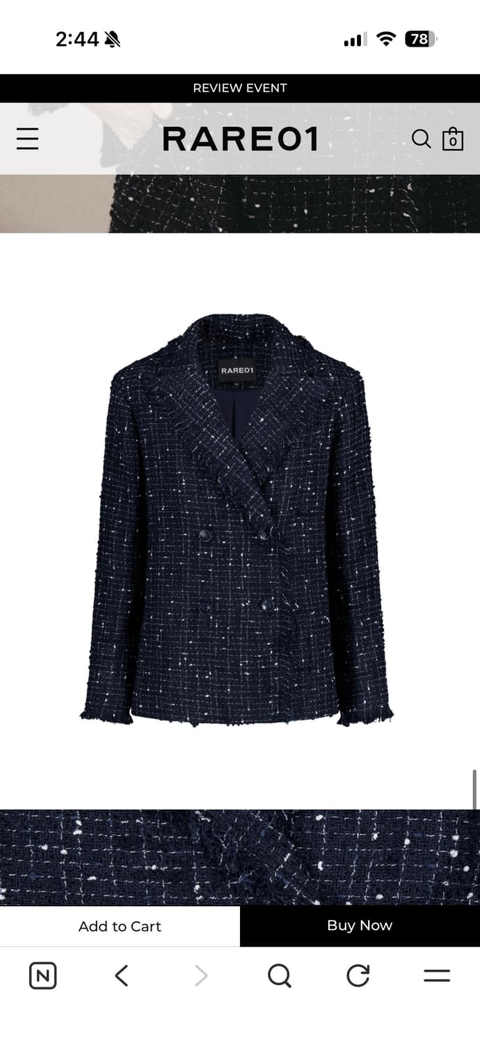 Rare01 네이비 자켓 상품이미지1