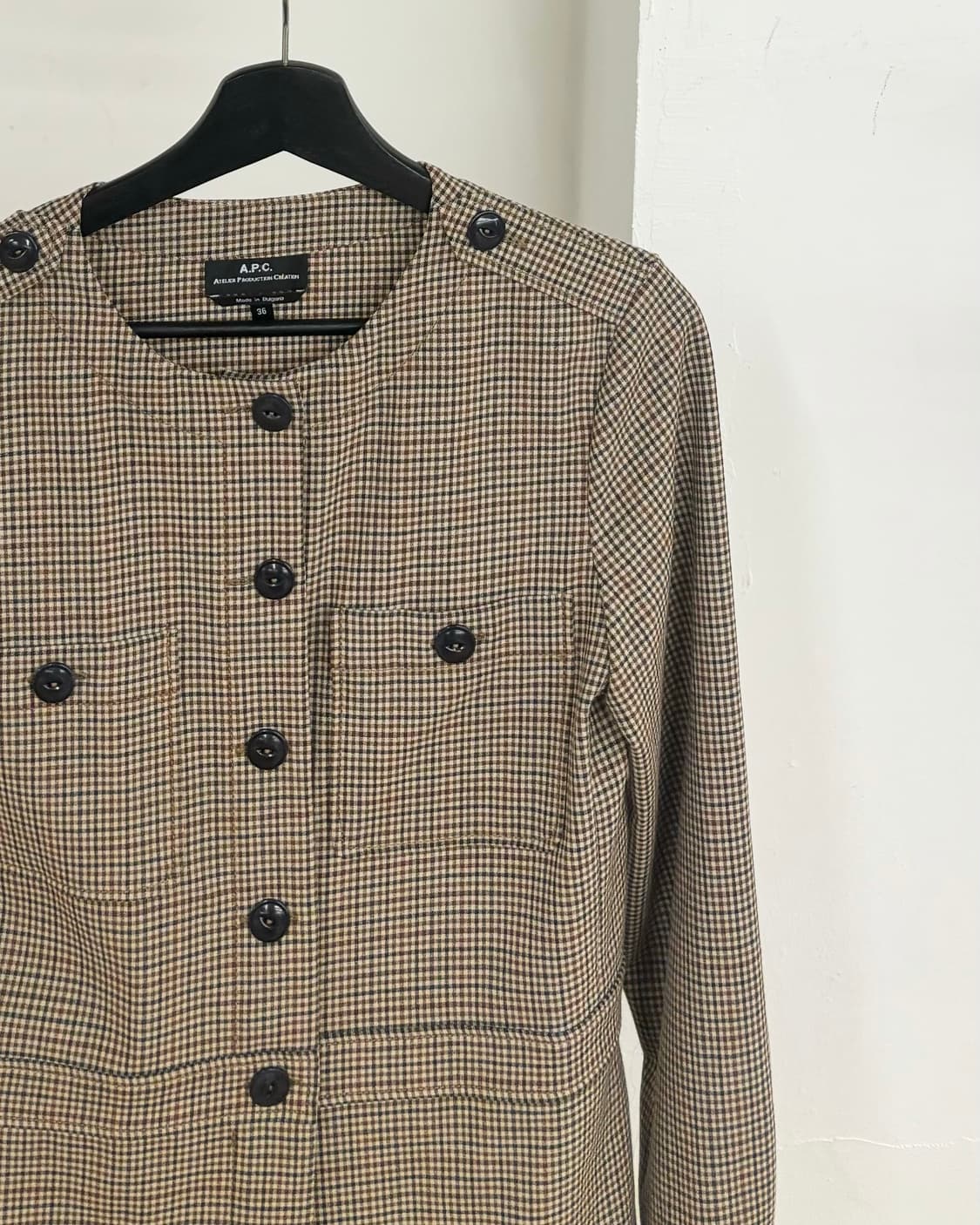아페쎄 클래식 체크 자켓 상품이미지4