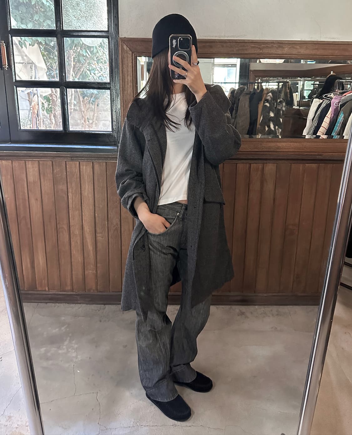 LEVI'S engineered regular black w28 상품이미지5