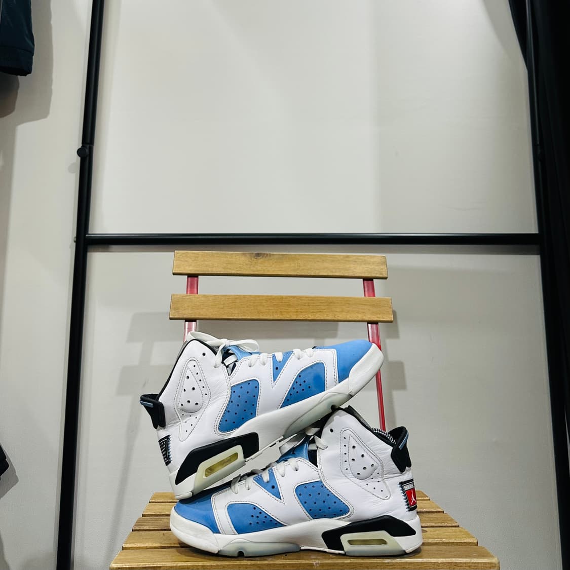 245) 나이키 운동화 여성 여자 에어 조던 6  유니버시티 블루 상품이미지7