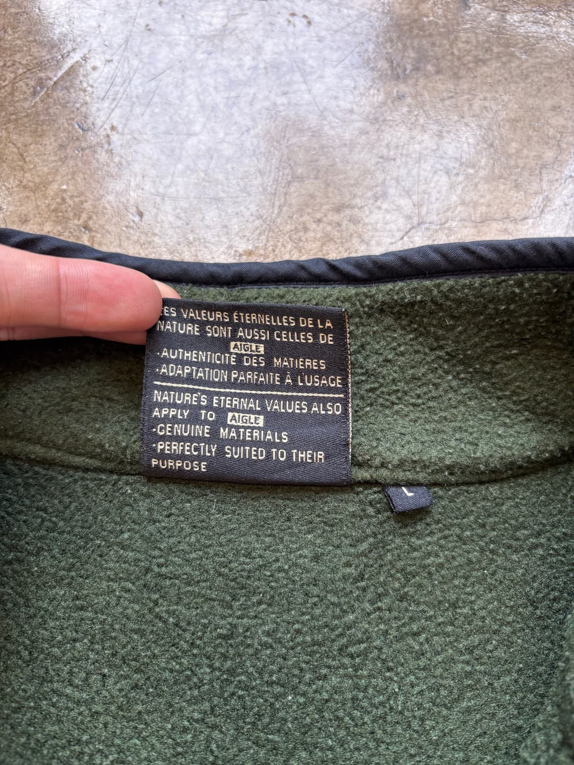 AIGLE 다크그린 폴라텍 플리스 집업 상품이미지5