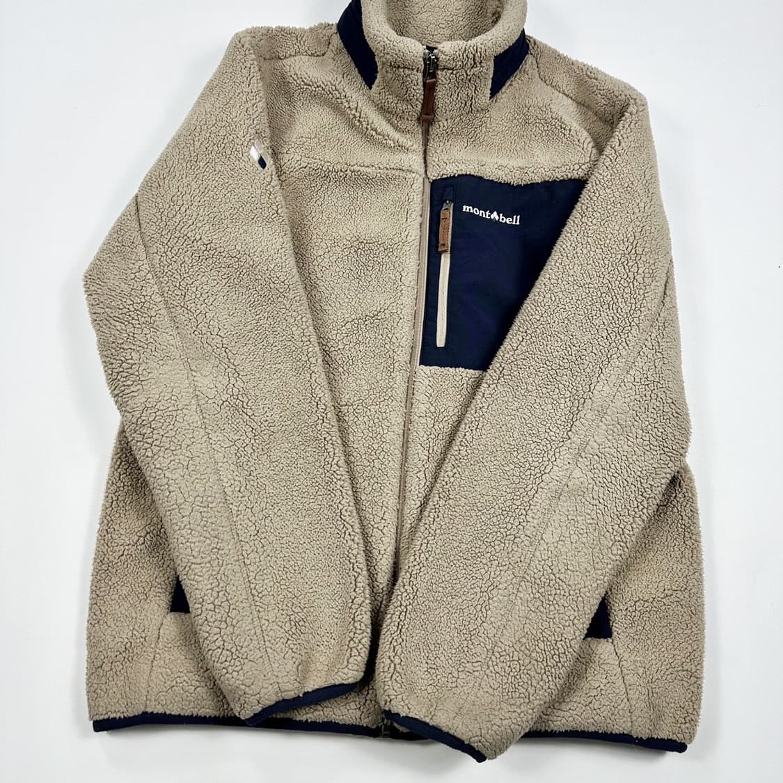 몽벨 마운틴 베이지 포켓 후리스 자켓 (M) 상품이미지4
