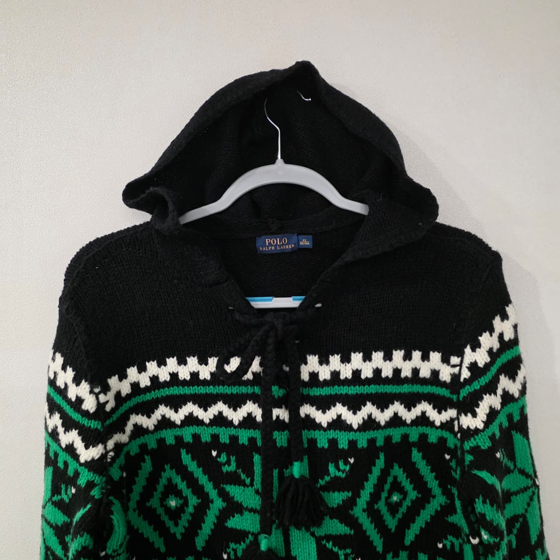폴로 랄프 로렌 노르딕 패턴 후드 니트 스웨터 XS 상품이미지3