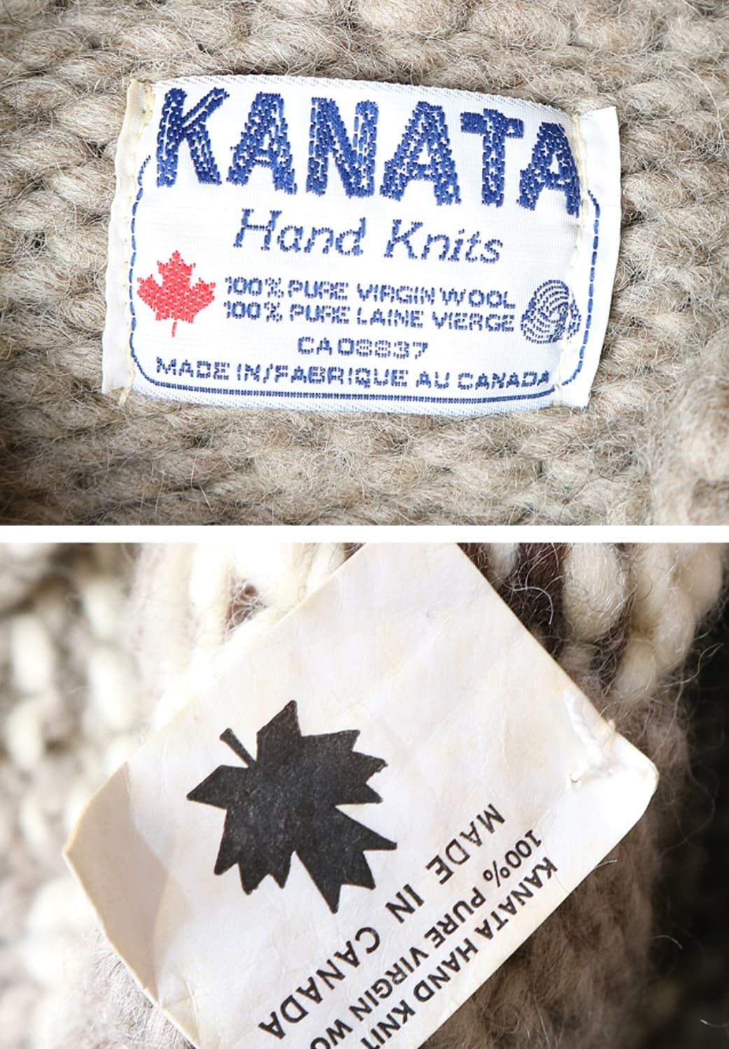 
KANATA 카나타 캐나다 핸드메이드 양모100% 인디언 코위찬 스웨터 상품이미지10