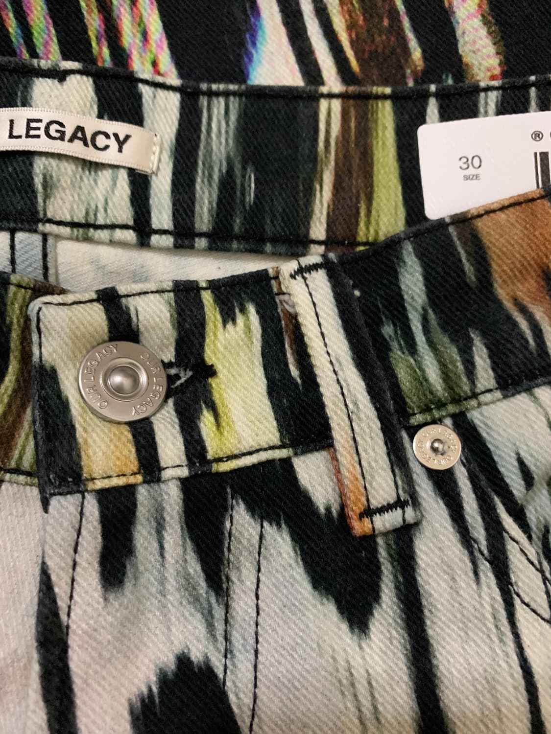 아워레가시 / 하나비 프린트 써드컷 서드컷 팬츠 /30 상품이미지7