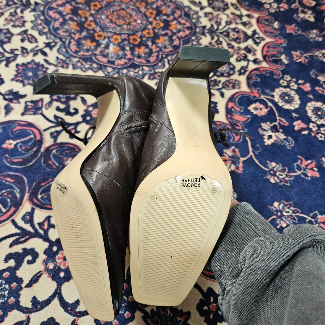 자라(ZARA) 레이스업 스트렙 부츠 상품이미지6