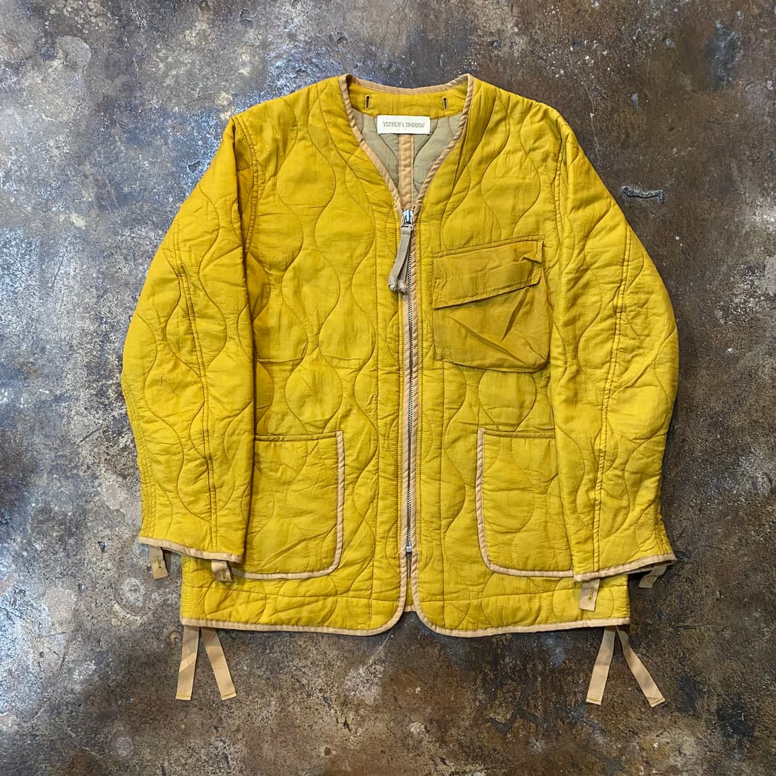 (S) YSTRDY'S TMRRW 퀼팅 자켓 카키색  상품이미지1