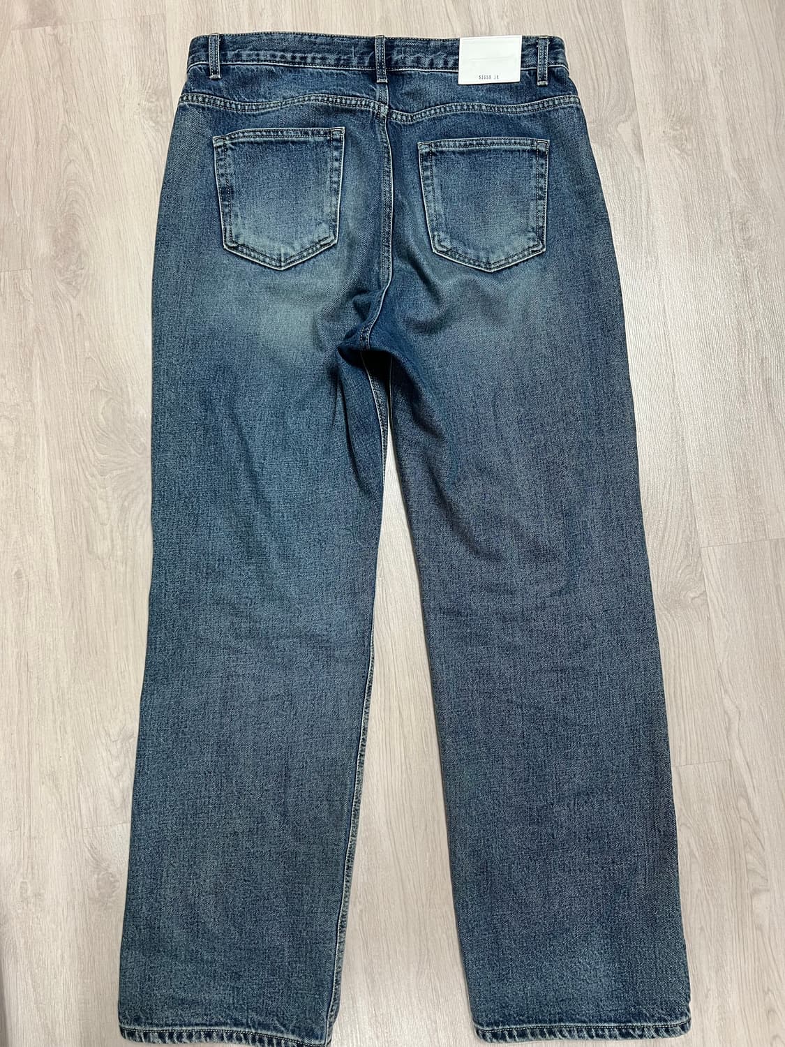 판매)브랜디드 쿠라보원단 와이드스트레이트진 34 상품이미지3