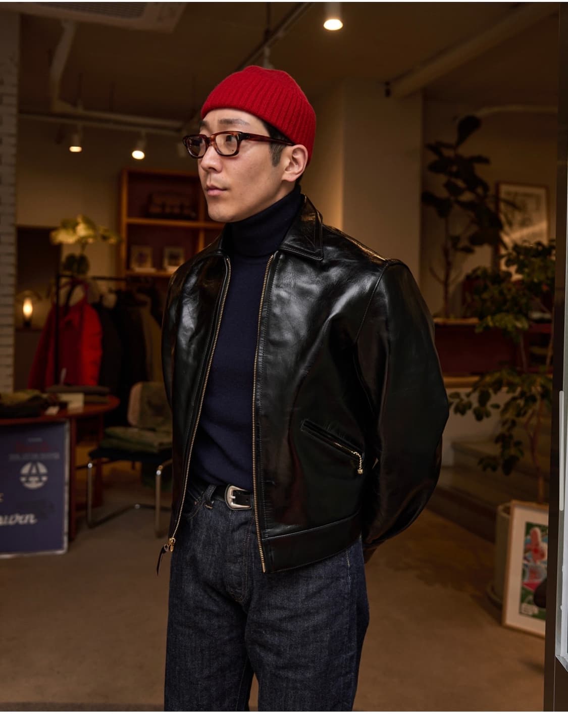 [새상품급] 브라이슬랜드 브렌트 가죽자켓 42사이즈 상품이미지5