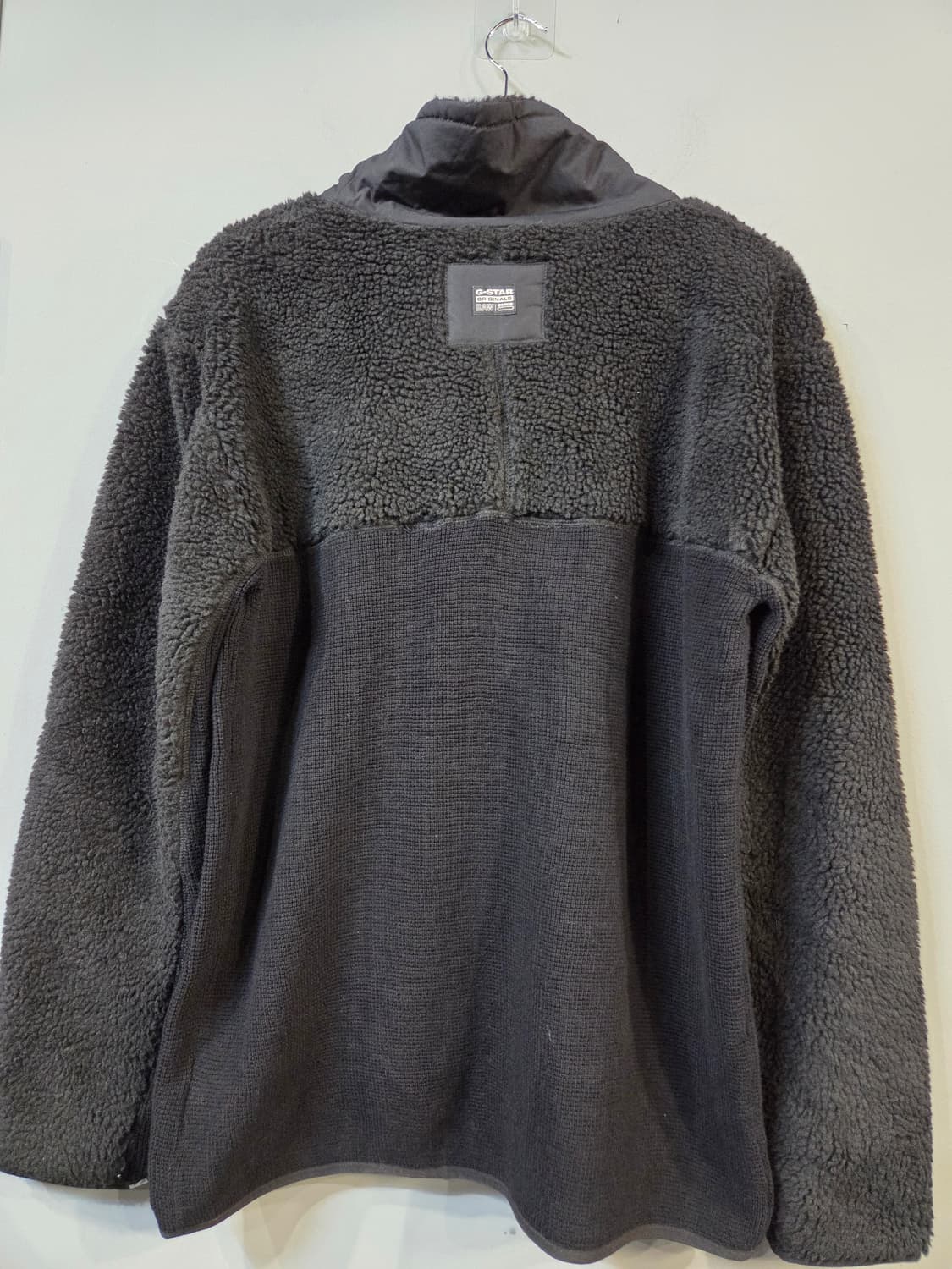 G-STAR검정색 넥 풀집업 니트 자켓(XL) 상품이미지2