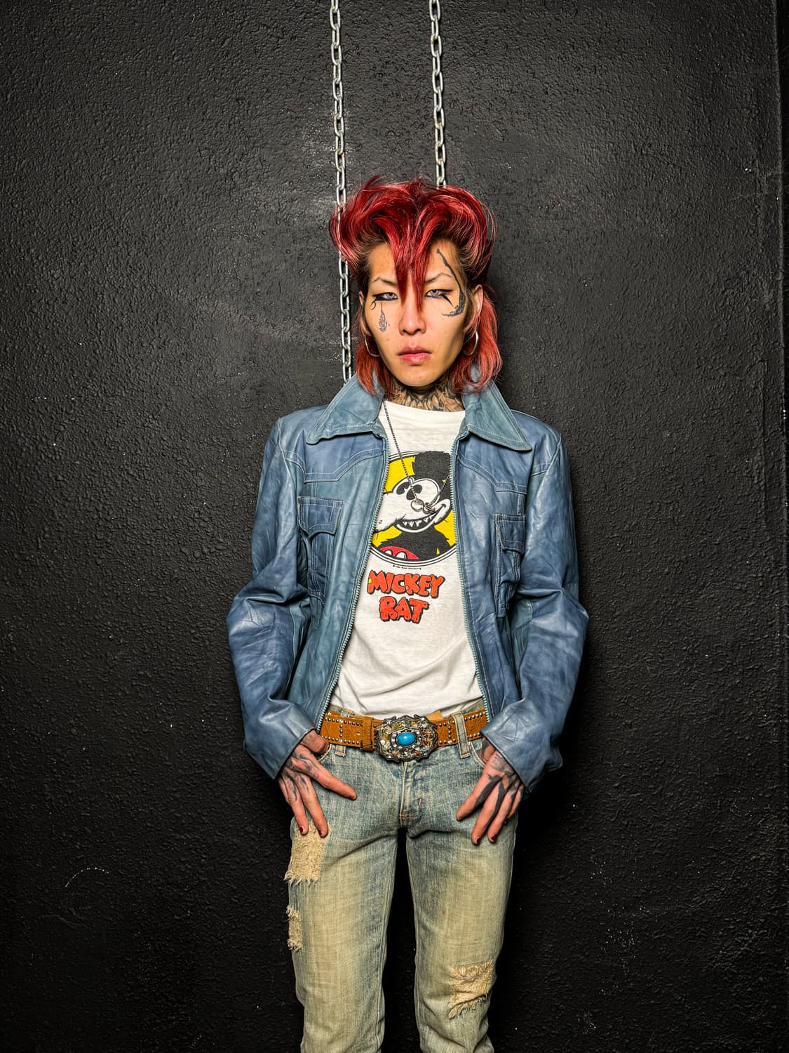 Victoria Leather – 70’s~80’s Blue Leathe 상품이미지1