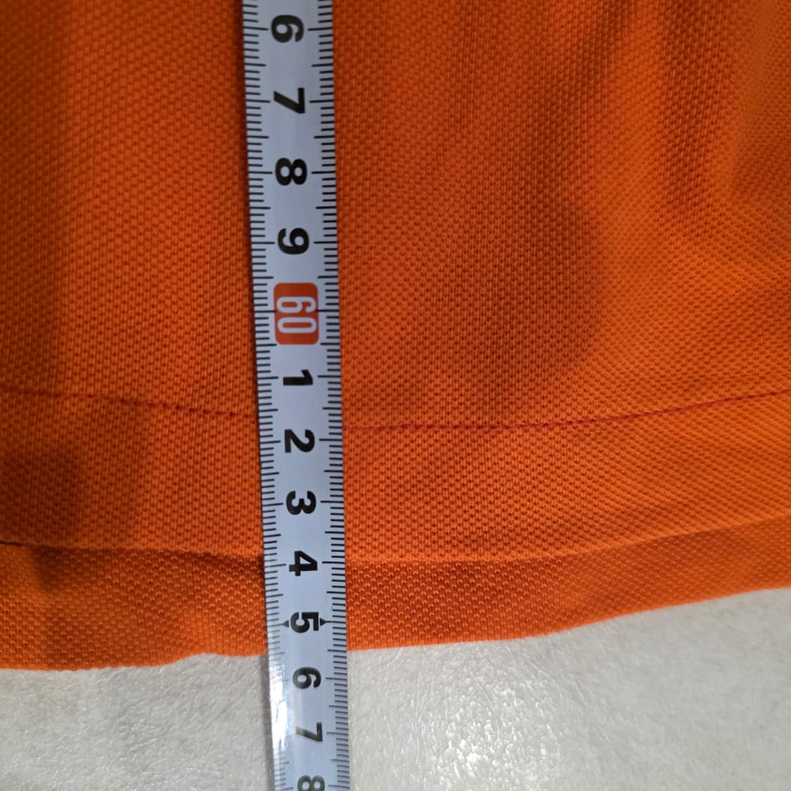 폴로 랄프로렌 오렌지 커스텀핏 반팔 카라티 M 상품이미지9