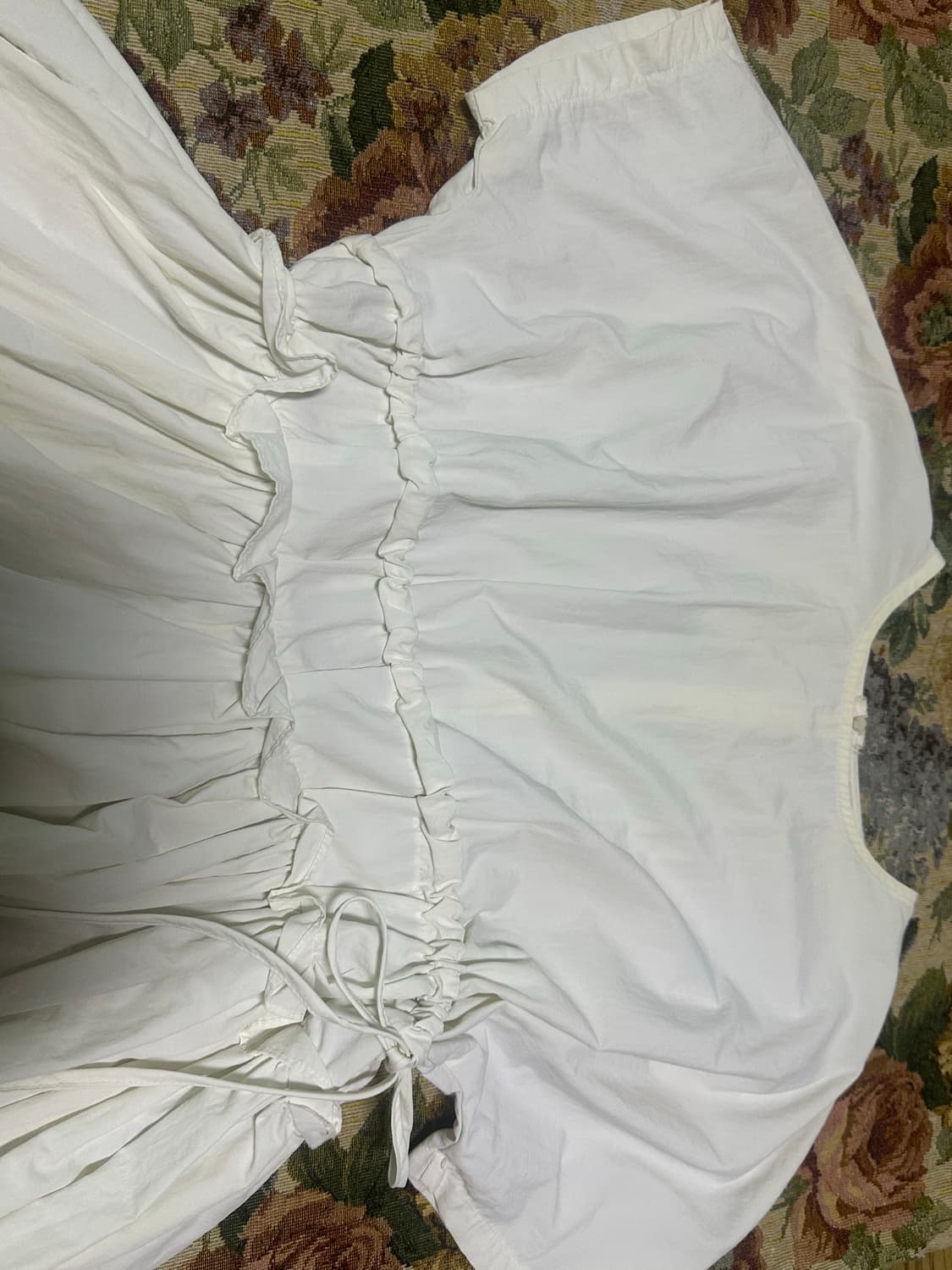 허리 스트링포인트 롱원피스 상품이미지2