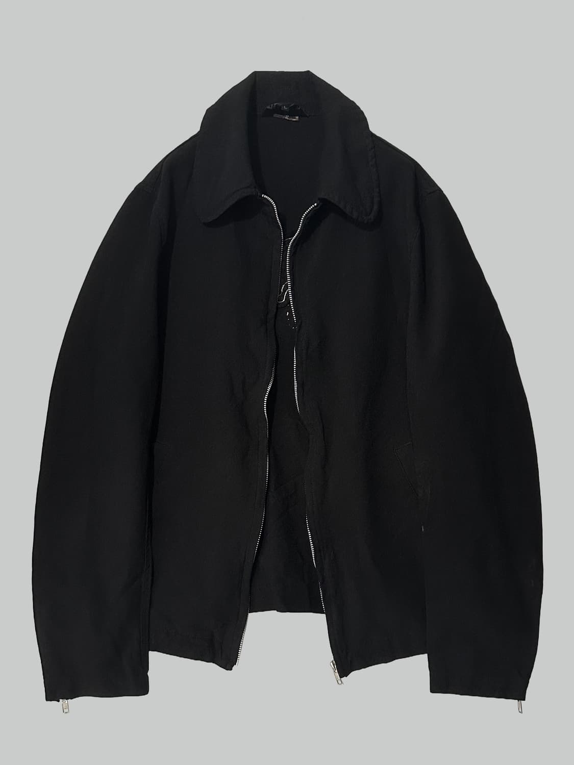 꼼데가르송 블랙 축융 폴리 패치 자켓 상품이미지1