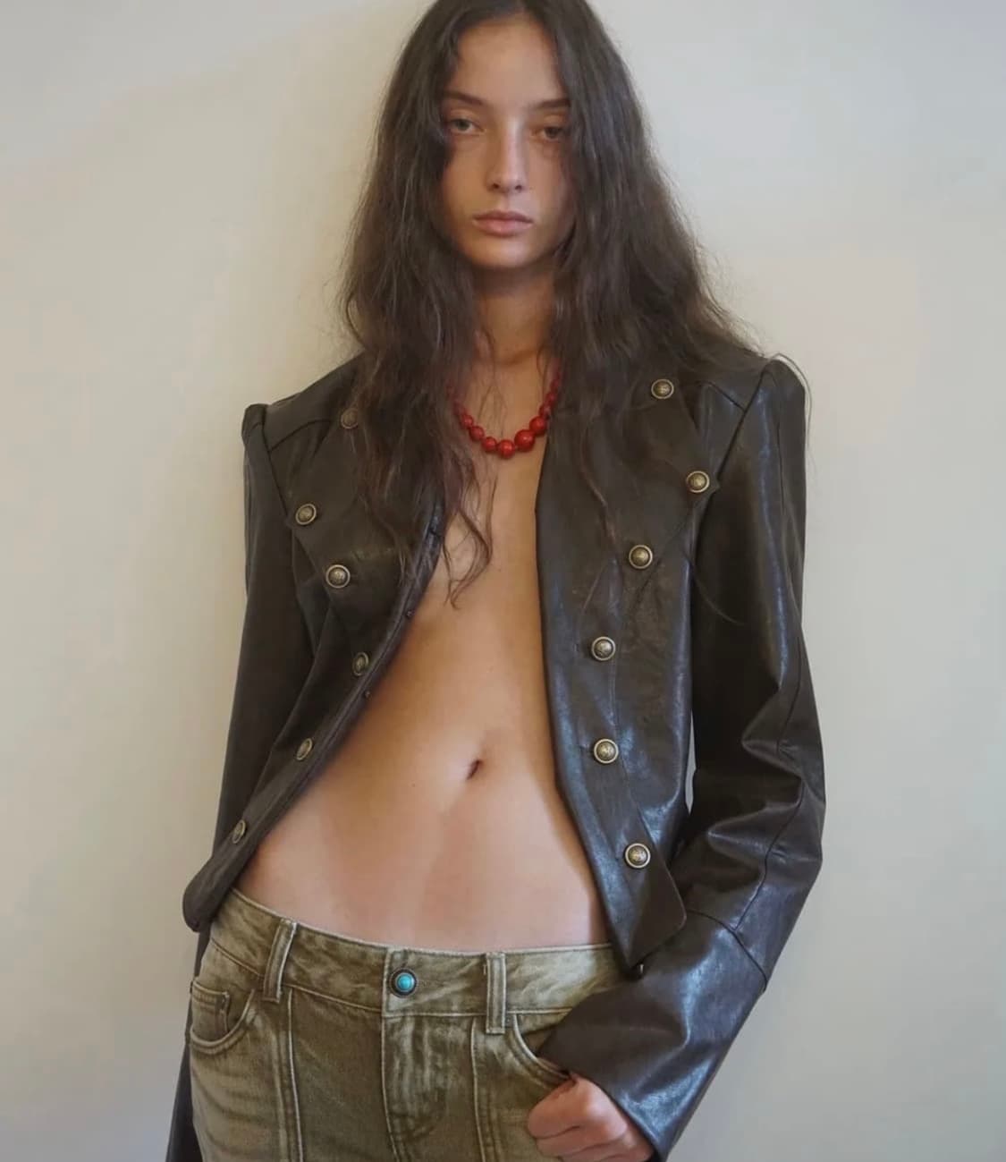 Sculptor napoleon leather jacket 상품이미지1