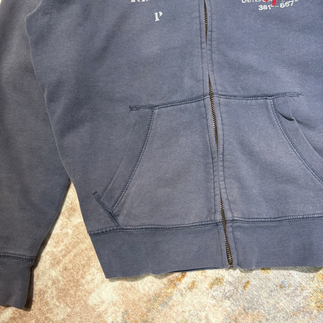 90‘s 폴로 빅포니 성조기 후드집업 상품이미지2