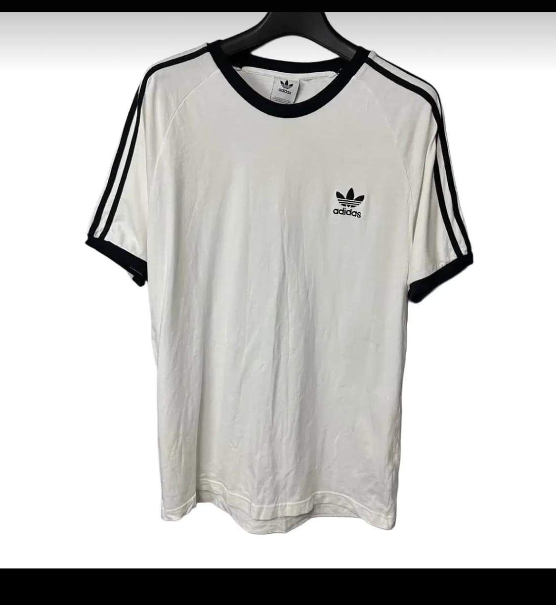 4XL 아디다스 로고 화이트 링거 반팔 티셔츠 팝니다 상품이미지1