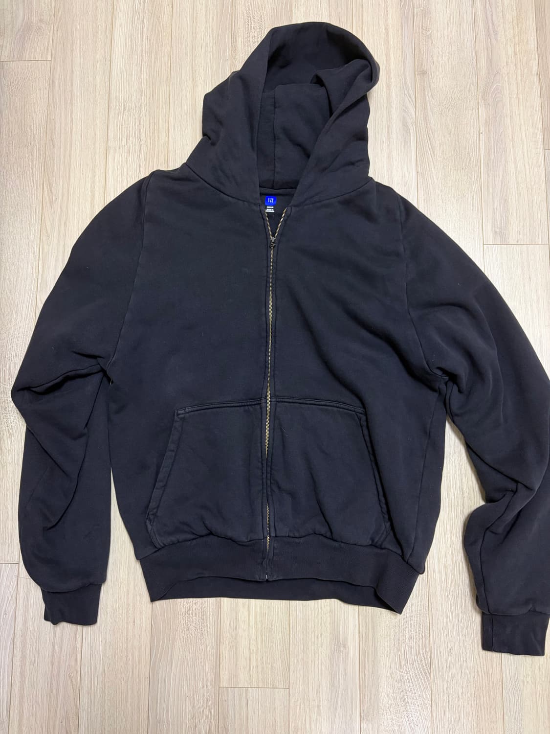 이지 YZY 집업 후드 블랙 상품이미지1