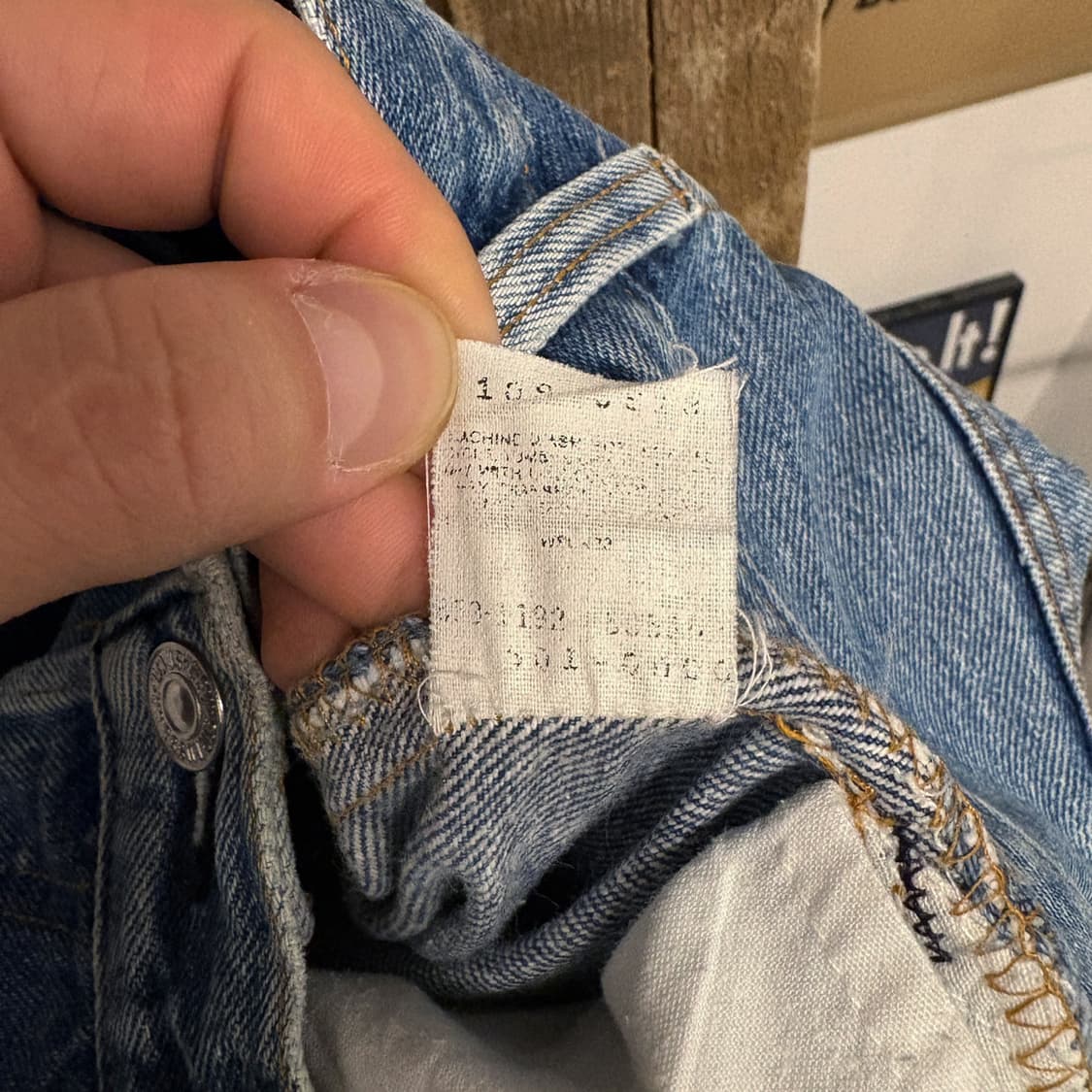 00s 리바이스 501 빈티지 데미지 워싱 버튼플라이 데님팬츠 N387 상품이미지9