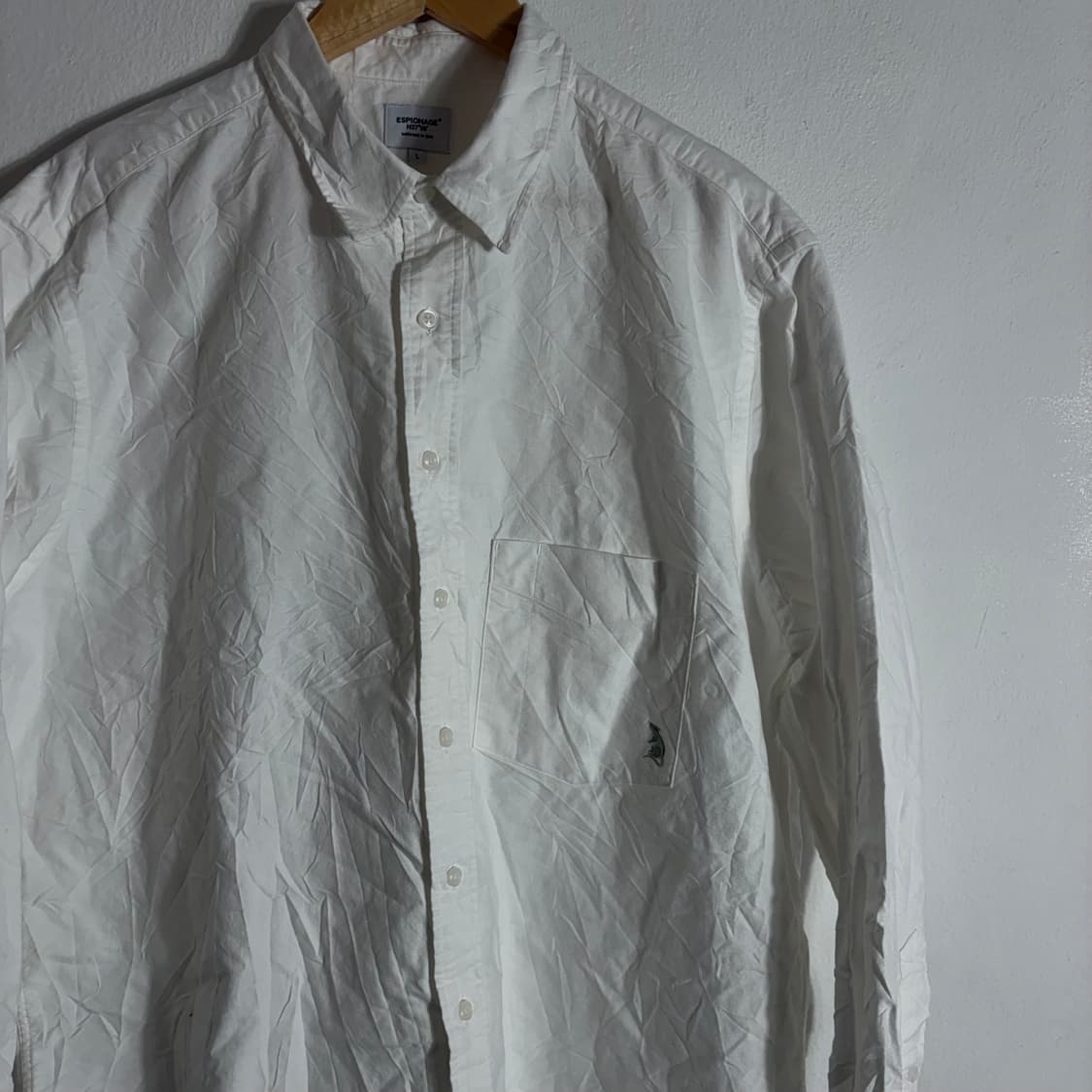 ESPIONAGE 옥스퍼드 화이트셔츠(L) 상품이미지4