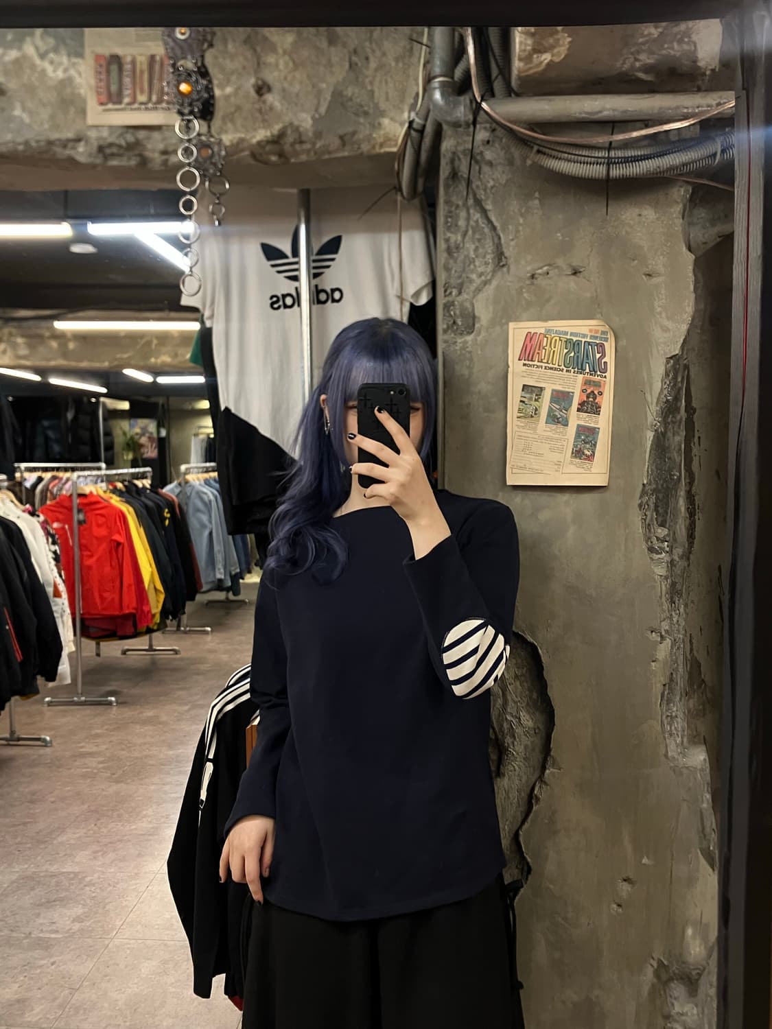 세인트제임스 길도 엘보패치 롱슬리브 네이비 #csz2219 상품이미지2