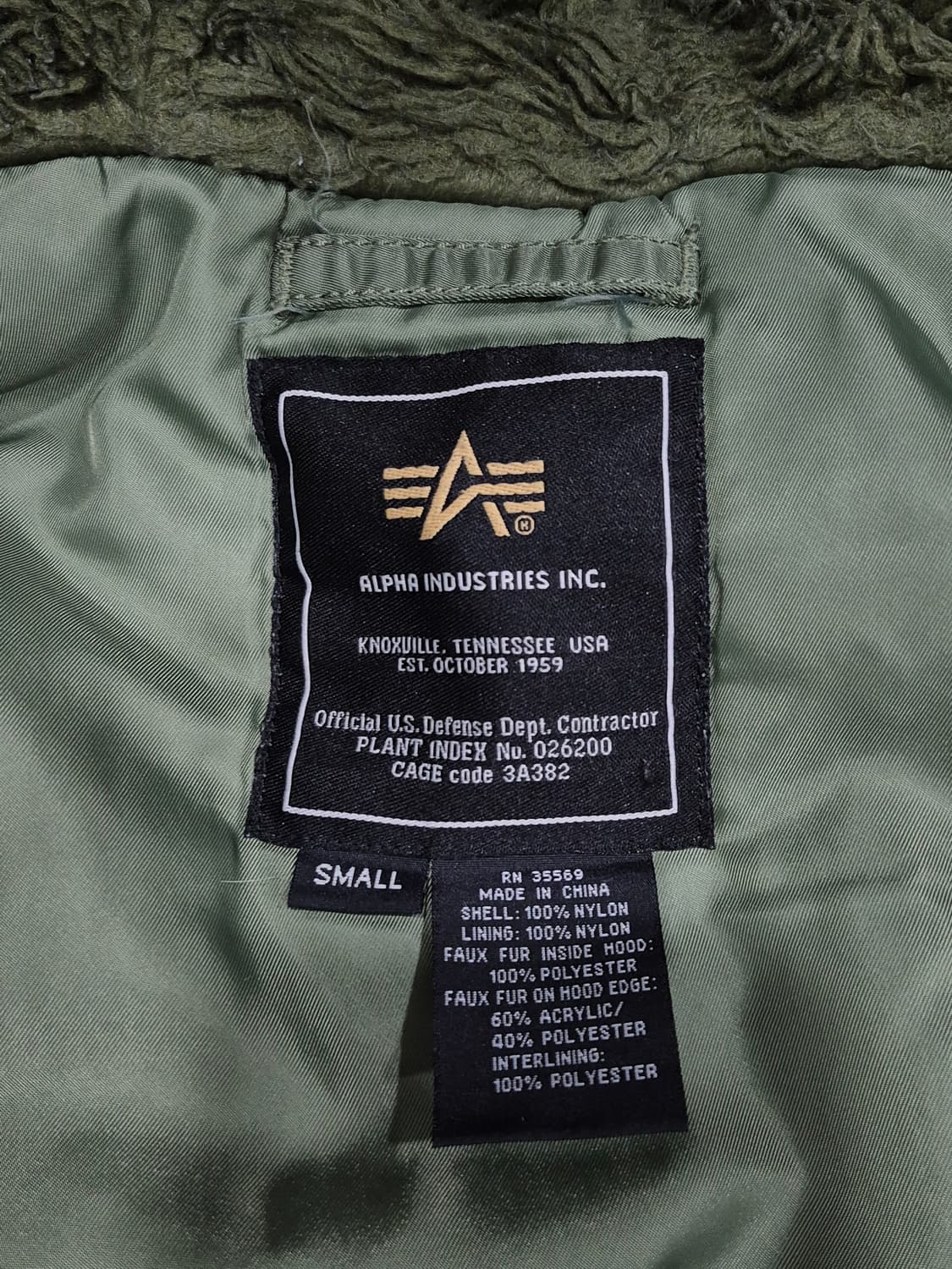 알파 인더스트리 N-3B 파카 점퍼 남성(S)95~100사이즈 상품이미지7