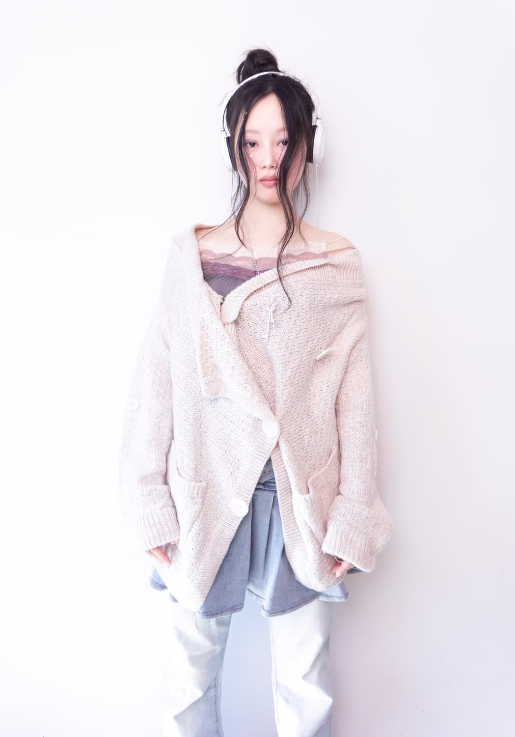 Multi-way button cardigan 상품이미지1
